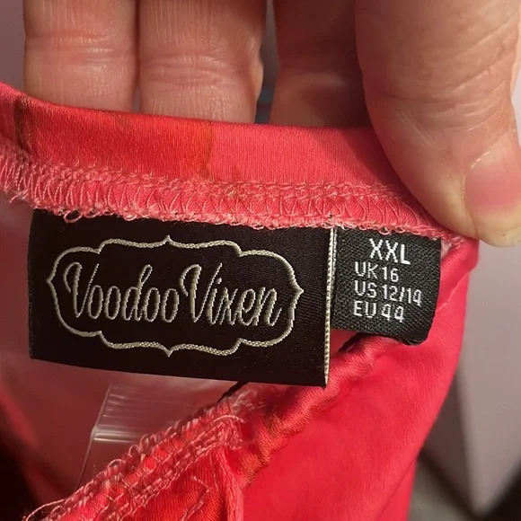 Voodoo Vixen Pink Heart Dress size XXL/US 12/14 - Picture 7 of 7
